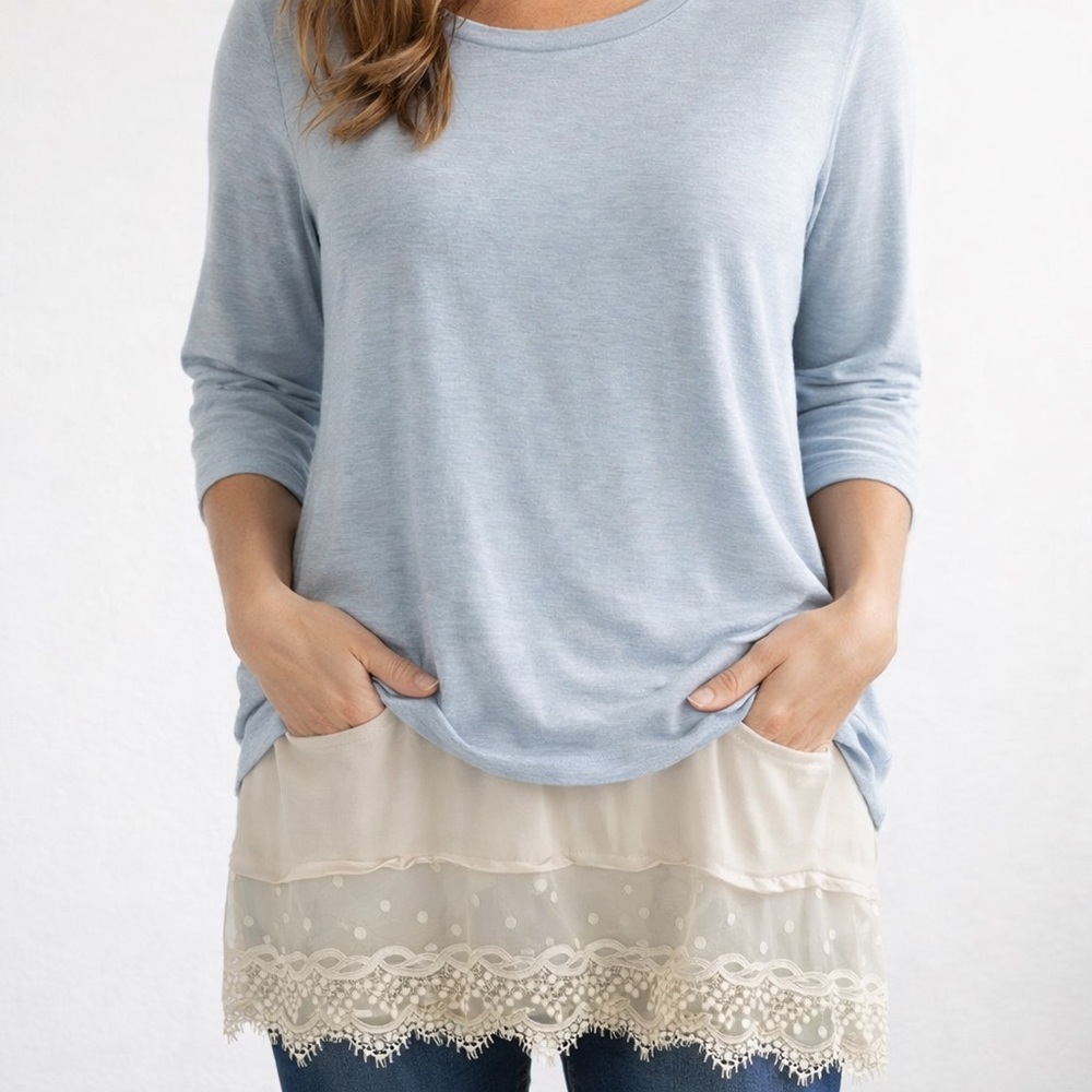 FASHIONOMICS CREAM COLOR CAMI EXTENDER WITH LACE DETAILING SIZE 2XL